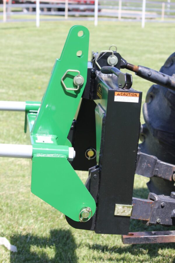 3-Point Double Quick-Hitch hay bale spear connector