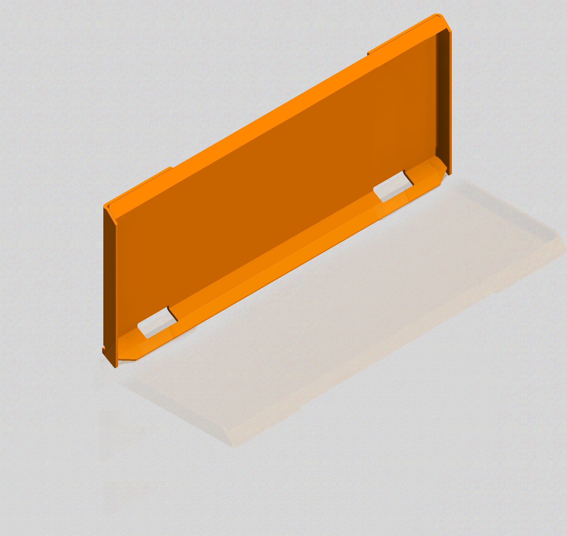 orange weld-on solid Skid Steer bracket