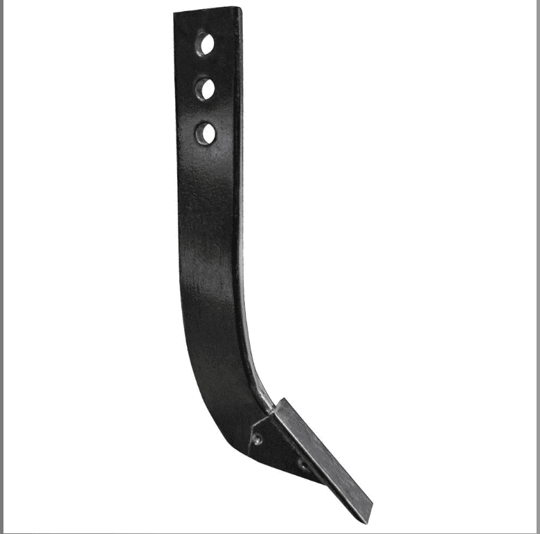 Heavy duty 16" by 2 1/2" box blade shanks with holes spaced at 1 1/2" intervals for land management and farm efficiency.